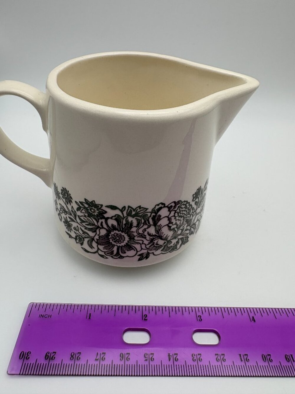 Vintage Royal China USA Sussex Brown Floral Creamer Pitcher (SKU:029MG) - Picture 7 of 7